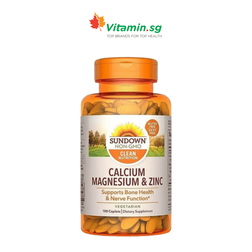 Sundown Naturals Calcium, Magnesium & Zinc, 100 caplets Vitamin SG