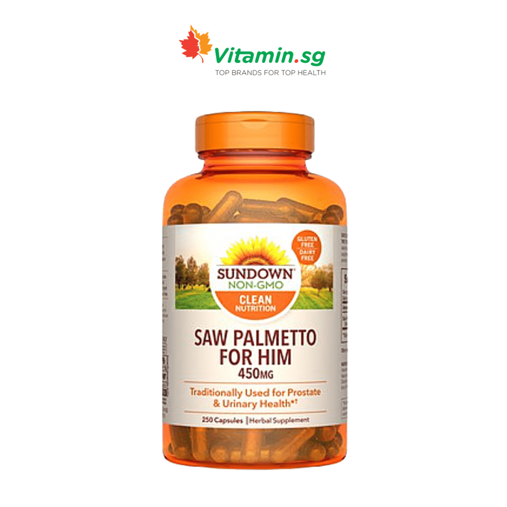 Sundown Naturals Saw Palmetto 450mg 250 Caps Vitamin SG