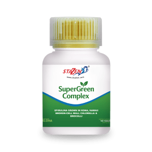 StaZen SuperGreen Complex, 150 Tablets  - Superfood Vitamin Immune Cholesterol Detox Brain Energy
